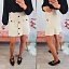Falda Punto Beige